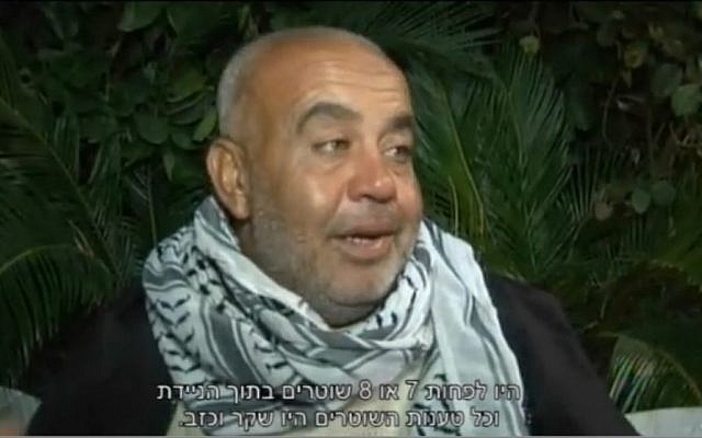 Rauf Hamdan, father of slain 22-year-old Kheir, who was shot by police after he ran at a cruiser with a knife, speaks to Israeli media (screen capture: Ynet) Rauf Hamdan, father of slain 22-year-old Kheir, who was shot by police after he ran at a cruiser with a knife, speaks to Israeli media (screen capture: Ynet)
