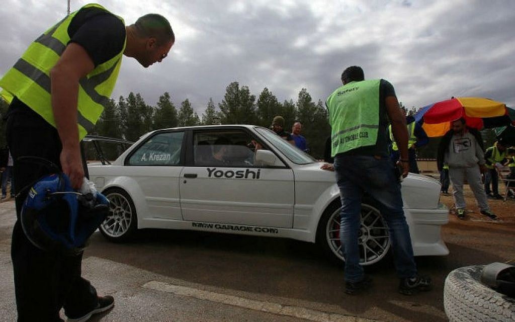 A driver waits at the starting line of a drift race in Damascus, October 31, 2014. (photo credit: AFP/Youssef Karwashan) A driver waits at the starting line of a drift race in Damascus, October 31, 2014. (photo credit: AFP/Youssef Karwashan)