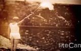 The Greek tourism video "Gods, Myths, Heroes" featured footage from the torch relay of the 1936 Berlin Olympics. (Photo credit: YouTube screenshot)