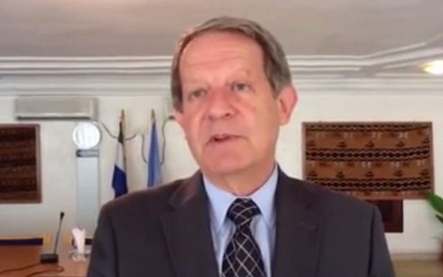 UN Assistant Secretary-General Jens Toyberg-Frandzen (photo credit: YouTube screenshot)