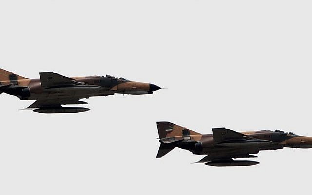 Illustrative photo: US-made F-4 Phantom fighter jets from the Iranian air force. (AFP Photo/Behrouz Mehri) Illustrative photo: US-made F-4 Phantom fighter jets from the Iranian air force. (AFP Photo/Behrouz Mehri)