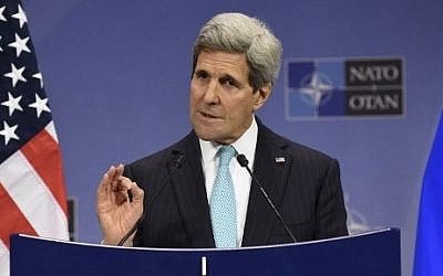US Secretary of State John Kerry in Brussels, Belgium on December 2, 2014 (Photo credit: John Thys/AFP) US Secretary of State John Kerry in Brussels, Belgium on December 2, 2014 (Photo credit: John Thys/AFP)
