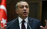 President Recep Tayyip Erdogan (photo credit: AFP)
