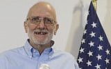 Alan Gross speaks during a press conference after being released by Cuba, December 17, 2014, Washington, DC. (photo credit: AFP/Saul Loeb)