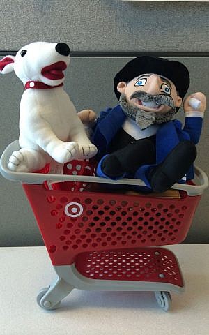 Mensch on a Bench can now be found in your local Target. (courtesy) Mensch on a Bench can now be found in your local Target. (courtesy)