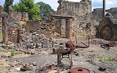 Oradour-sur-Glane, France in June 2004 (photo credit: Wikimedia Commons/Dennis Nilsson)
