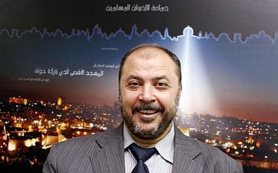 In a Saturday, July 21, 2012 photo, the Deputy of Islamic Action Front (IAF) Zaki Bani Irsheid speaks during an interview to the Associated Press (photo credit: AP/Raad Adayleh)