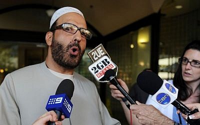 An April 18, 2011, photo of Man Haron Monis, the gunman behind the Lindt Cafe siege in Sydney, Australia (photo credit: AP/AAP Image, Dean Lewins)
