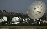 Illustrative photo of a satellite dish (Nati Shohat/Flash90)