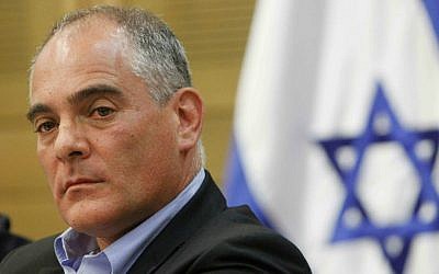 Then-Yesh Atid MK Ronen Hoffman, Israel's next ambassador to Canada, during a committee meeting in the Knesset, May 30, 2013. (Miriam Alster/Flash90)
