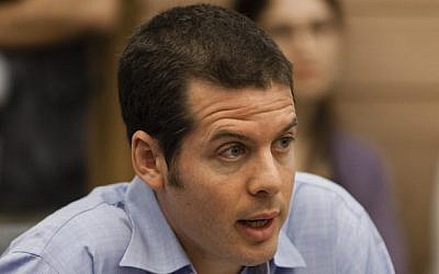 Ronen Shoval, leader of the right-wing Im Tirtzu extra parliamentary group, November 20, 2013. (photo credit:Flash 90)