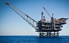 Illustrative photo of a natural gas field in the Mediterranean Sea (Moshe Shai/FLASH90)