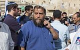 Benzi Gopstein, head of Lehava, in Jerusalem's Old City on October 30, 2014. (photo credit: Yonatan Sindel/Flash90)