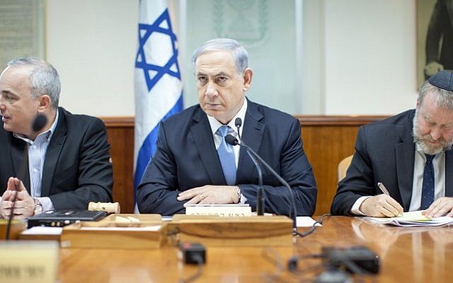 Prime Minister Benjamin Netanyahu speaks during the weekly cabinet meeting, at the Prime Ministers Office in Jerusalem, December 21, 2014. (photo credit: Emil Salman/POOL) Prime Minister Benjamin Netanyahu speaks during the weekly cabinet meeting, at the Prime Ministers Office in Jerusalem, December 21, 2014. (photo credit: Emil Salman/POOL)