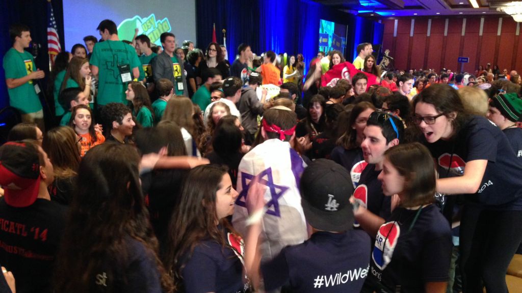 Some 800 teens attended the annual United Synagogue Youth international conference this week in Atlanta. (courtesy) Some 800 teens attended the annual United Synagogue Youth international conference this week in Atlanta. (courtesy)