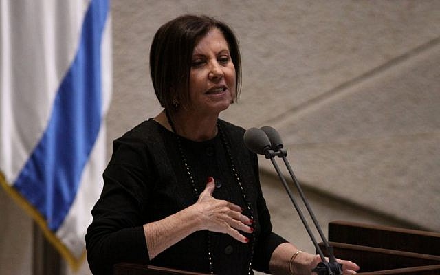Meretz MK Zahava Gal-on at the Knesset on December 3, 2014. (photo credit: Courtesy) Meretz MK Zahava Gal-on at the Knesset on December 3, 2014. (photo credit: Courtesy)