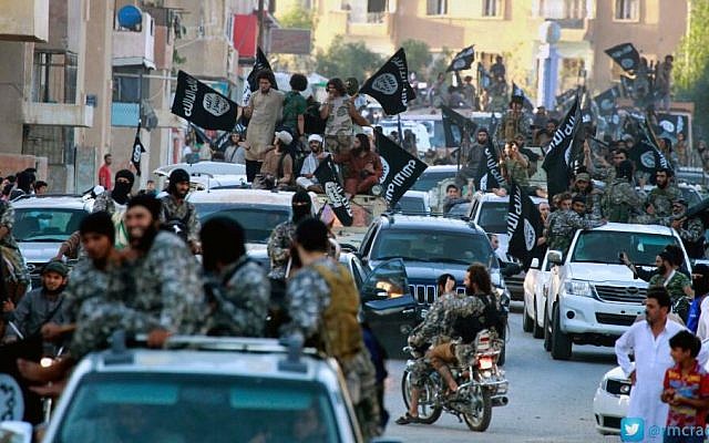Fighters from Islamic State parade in Raqqa, northern Syria in 2014. (AP/Raqqa Media Center of the Islamic State group) Fighters from Islamic State parade in Raqqa, northern Syria in 2014. (AP/Raqqa Media Center of the Islamic State group)