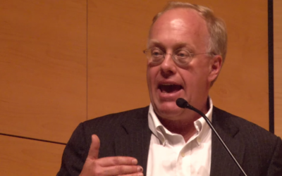 Journalist Chris Hedges speaks during a lecture in 2014. (screen capture: YouTube)