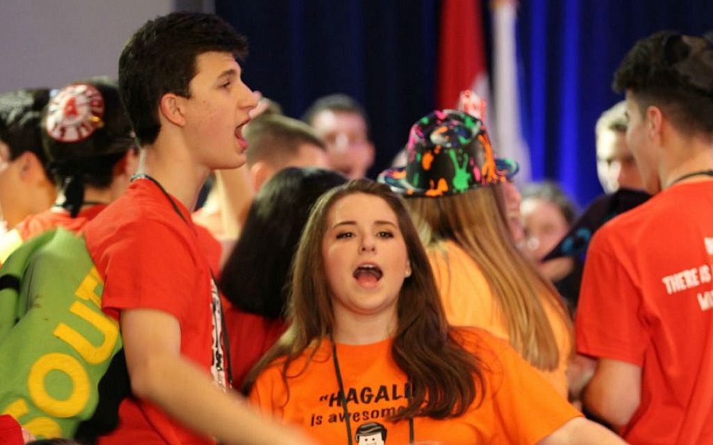 Opening session of the 2014 United Synagogue Youth international convention in Atlanta, Sunday December 21, 2014. (Ethan Weg) Opening session of the 2014 United Synagogue Youth international convention in Atlanta, Sunday December 21, 2014. (Ethan Weg)