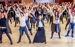 Participants in an Israel trip aimed at Jewish mothers sponsored by the Jewish Women's Renaissance Project. (Aviram Waldman/JTA)