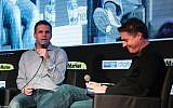 (L to R) Google Israel CEO (Meir Brand) and Amir Teig at the Digital Conference in Tel Aviv (Photo credit: Courtesy)