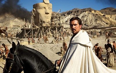 Christian Bale as a militant Moses in Ridley Scott's 'Exodus: Gods and Kings' (photo credit: Courtesy 20th Century Fox)