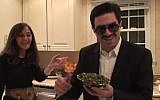 Remy Munasifi sings about hummus (photo credit: YouTube screen grab)