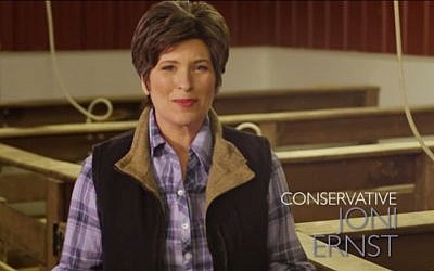 Iowa Republican Senator Joni Ernst in a 2014 campaign commercial. (YouTube screenshot)