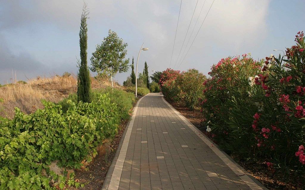 The landscaped Kaztrin Promenade. (photo credit: Shmuel Bar-Am)