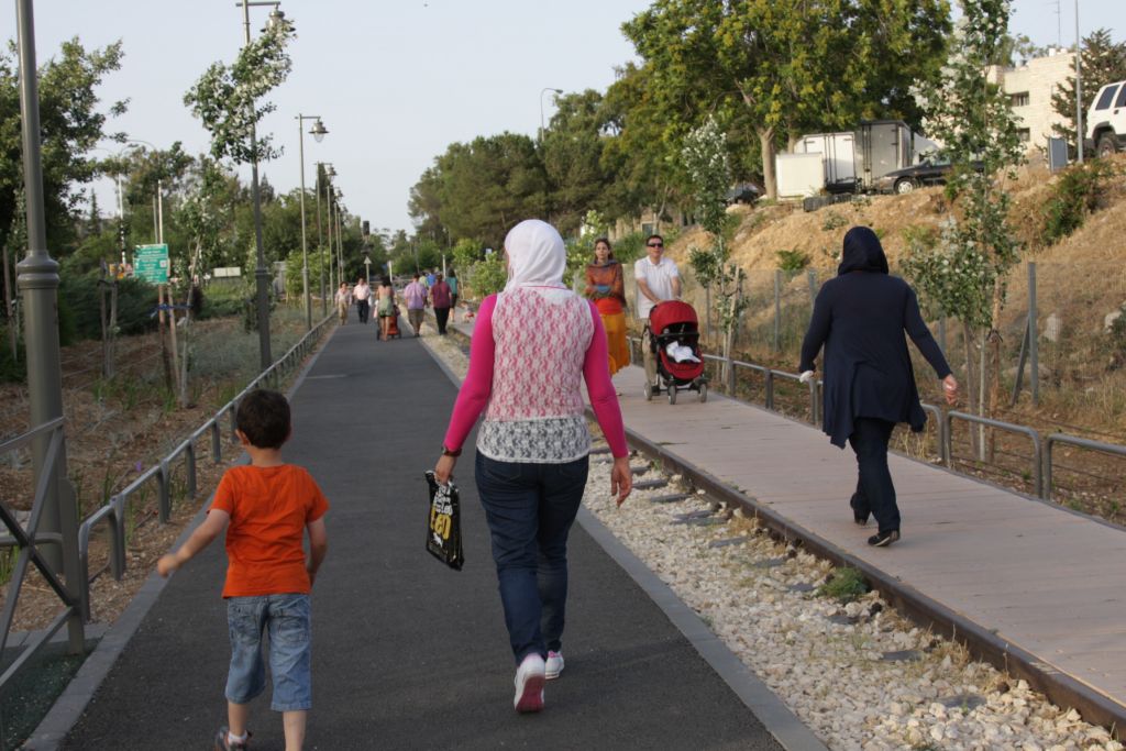 Railway Park in Jerusalem, perfect for joggers, bikes, wheelchairs and strollers. (photo credit: Shmuel Bar-Am) Railway Park in Jerusalem, perfect for joggers, bikes, wheelchairs and strollers. (photo credit: Shmuel Bar-Am)