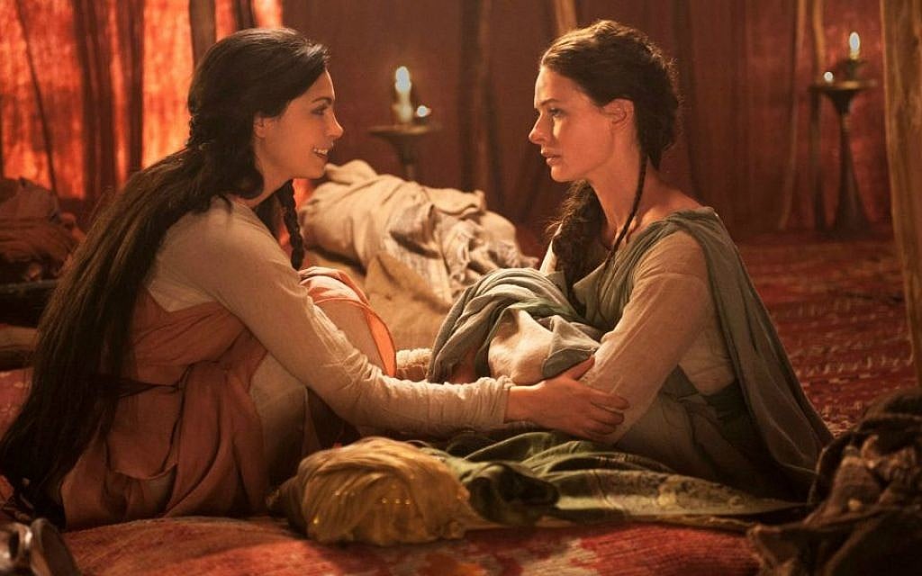 Morena Baccarin, left, as Rachel and Rebecca Ferguson as Dinah in the Lifetime miniseries 'The Red Tent.' (Joey L./Lifetime/JTA) Morena Baccarin, left, as Rachel and Rebecca Ferguson as Dinah in the Lifetime miniseries 'The Red Tent.' (Joey L./Lifetime/JTA)