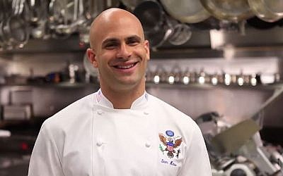 The Obama family's long-time chef Sam Kass. (screen capture: YouTube/AOL)