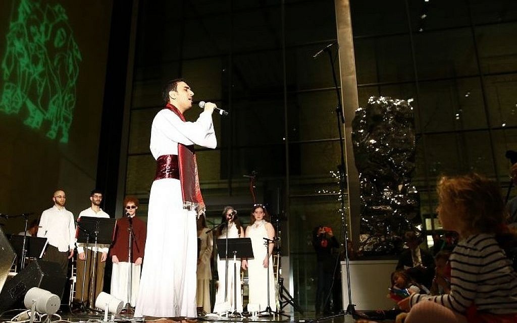 Iranian singer Parham Haghighi performs the role of Sabbatai Tzvi in 'Seekers of Light,' an opera written by Boston-based Israeli composer Matti Kovler. Seven scenes from the libretto were premiered at the Museum of Fine Arts Boston on Wed. night (photo credit: Jared Wickerham/The Times of Israel) Iranian singer Parham Haghighi performs the role of Sabbatai Tzvi in 'Seekers of Light,' an opera written by Boston-based Israeli composer Matti Kovler. Seven scenes from the libretto were premiered at the Museum of Fine Arts Boston on Wed. night (photo credit: Jared Wickerham/The Times of Israel)