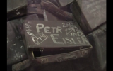 A screen grab of a pile of suitcases belonging to people interred in Auschwitz, a Nazi concentration camp. The suitcases are featured in an exhibit at the Auschwitz Birkenau Museum in Poland.