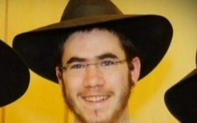 Levi Rosenblatt, an Israeli man who was stabbed in New York on Tuesday, December 9, 2014. His assailant was killed by police. (screen capture: Channel 2)