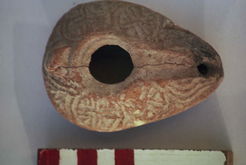 An ancient oil lamp found in Bethlehem of the Galilee that is from the time of Jesus (Courtesy Aviram Oshri) An ancient oil lamp found in Bethlehem of the Galilee that is from the time of Jesus (Courtesy Aviram Oshri)