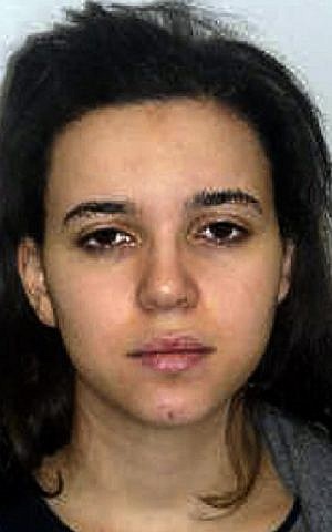 Hayat Boumeddiene , 26, is wanted by French police for her suspected involvement in siege at kosher market  in Paris on January 9, 2015 and the killing of a policewoman in Montrouge on January 8. (Photo credit: AFP/French Police)