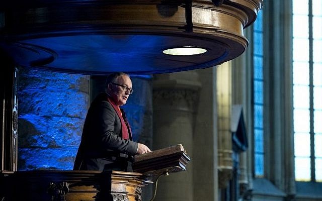 First Vice-President of European Commission Frans Timmermans delivers a speech after receiving an honorary degree during the 39th Foundation Day of the University of Maastricht in Maastricht on January 16, 2015. (photo credit: AFP/ANP/MARCEL VAN HOORN) First Vice-President of European Commission Frans Timmermans delivers a speech after receiving an honorary degree during the 39th Foundation Day of the University of Maastricht in Maastricht on January 16, 2015. (photo credit: AFP/ANP/MARCEL VAN HOORN)