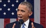 US President Barack Obama delivers the State of The Union address on January 20, 2015, at the US Capitol in Washington, DC. (Photo credit: AFP/POOL/MANDEL NGAN)
