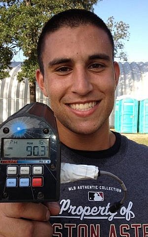 Daniel Mael spent a summer at a cattle ranch in Houston, Texas perfecting his swing -- even hitting a ball on a crow hop at 90 miles an hour. (courtesy)