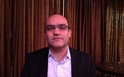 Daniel Benhaim, head of the Jewish Agency office in Paris, January 11, 2015 (photo credit: Elhanan Miller/Times of Israel)