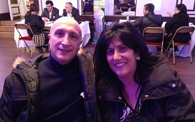 Jacques and Rachel Rebibo, January 11, 2015 (photo credit: Elhanan Miller/Times of Israel)