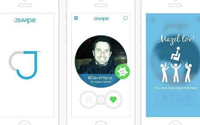 JSwipe founder David Yarus' JSwipe profile. (Courtesy)