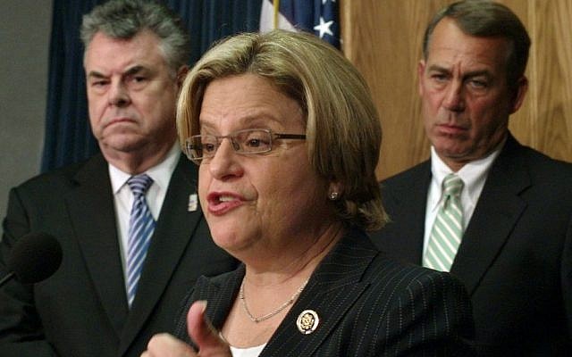 Republican congresswoman Ileana Ros-Lehtinen (photo credit: AP/Harry Hamburg)