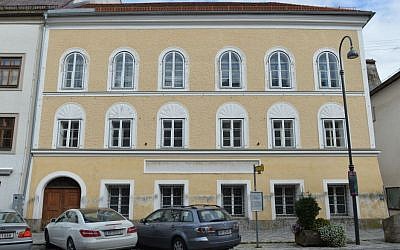 An exterior view of Adolf Hitler's birth house in Braunau am Inn, Austria, September 27, 2012 . (photo credit: AP/Kerstin Joensson, File)
