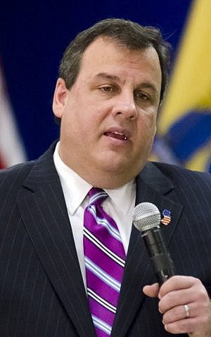 Governor of New Jersey Chris Christie at a town hall in Hillsborough, N.J. (Bob Jagendrof/Wikimedia Commons/ via JTA) Governor of New Jersey Chris Christie at a town hall in Hillsborough, N.J. (Bob Jagendrof/Wikimedia Commons/ via JTA)
