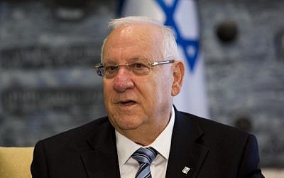 Israeli President Reuven Rivlin at the president's residence in Jerusalem, September 22, 2014 (photo credit: Noam Revkin Fenton/Flash90)
