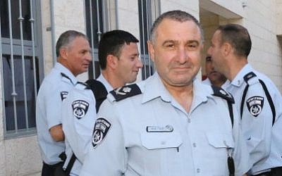 Police Commander Kobi Cohen on November 12, 2014 (Gershon Elinson/Flash90)