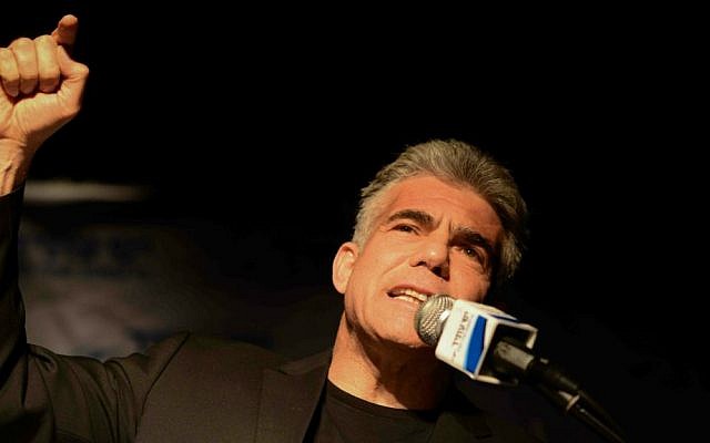 Yair Lapid, January 1, 2015. (Ben Kelmer/Flash90)