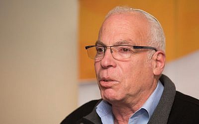 Jewish Home lawmaker Uri Ariel at a press conference in Jerusalem on January 11, 2015 (Yonatan Sindel/Flash90)
